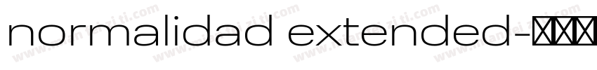 normalidad extended字体转换